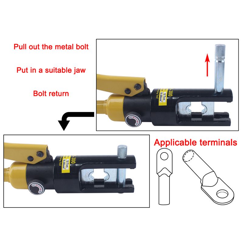 Tang Press Skun Hidrolik YQK 70 / YQK 300 Tang Skun Hidrolik/Tang Crimping Tool