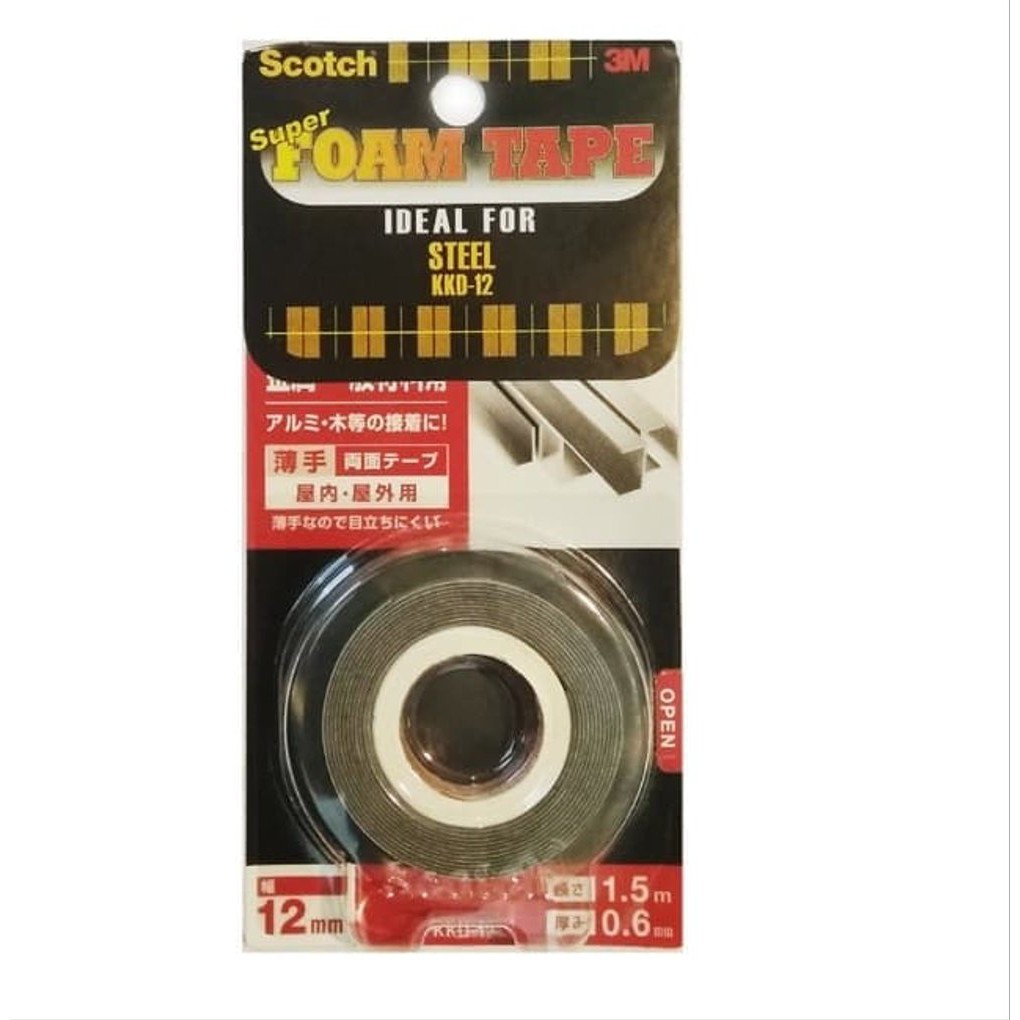 

Double Tape Super Strong for Steel Daya Rekat Terkuat 3M Scotch KKD-12