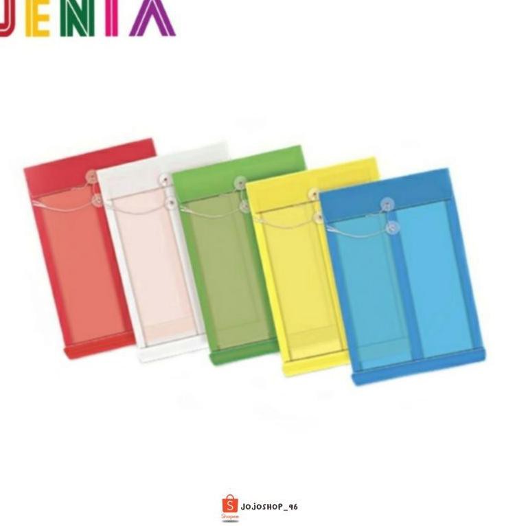 

[ART. 00634] Map Plastik Tali Polos JENIA Ukuran Folio Isi 12pcs
