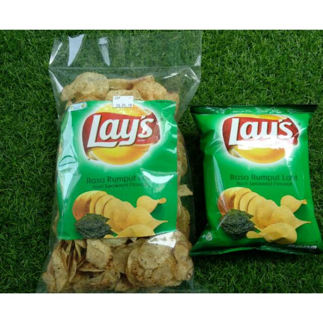 

Chiki lays rasa rumput laut kiloan 250gram