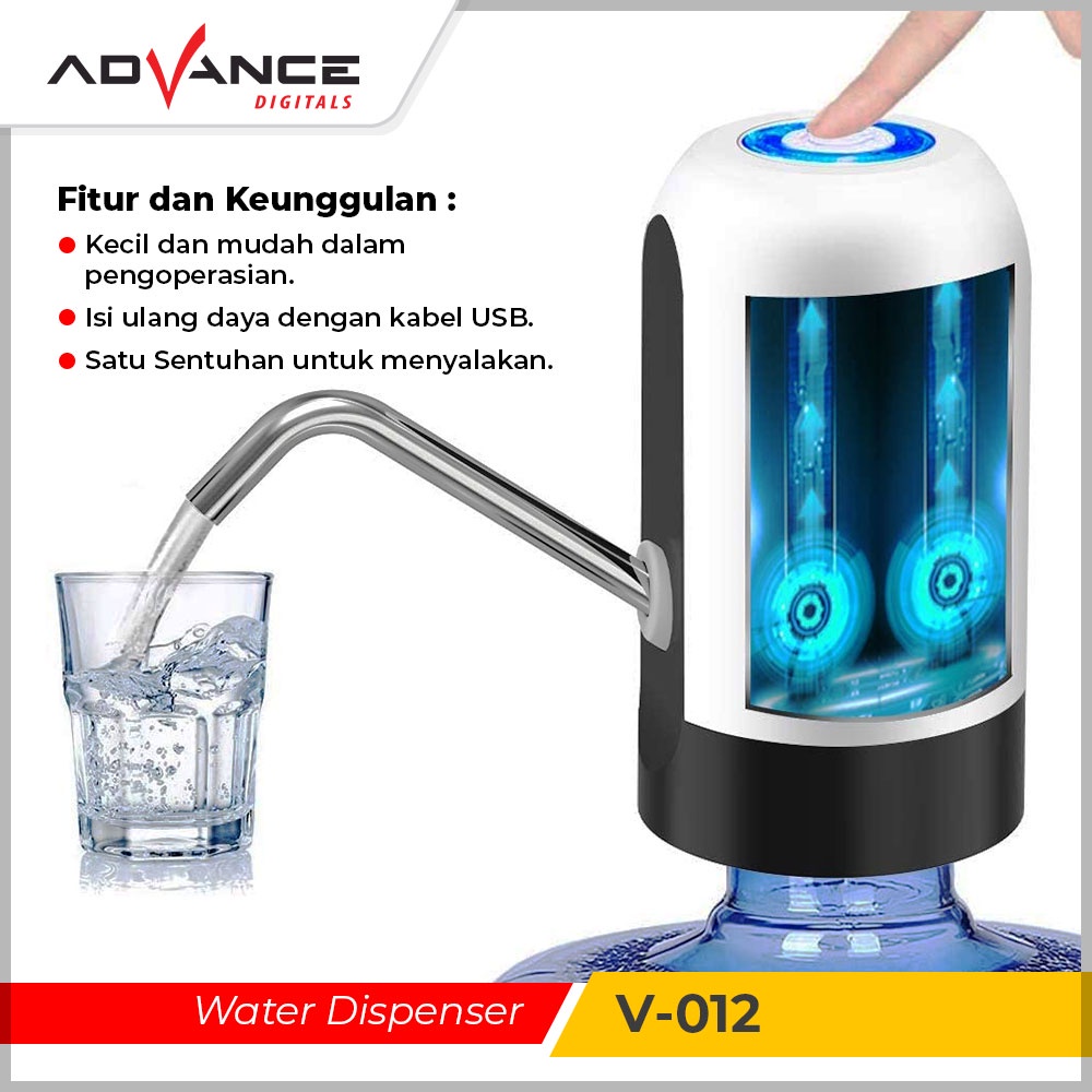 【Garansi 1 Tahun】Advance Pompa Air Dispenser Air Otomatis Dispenser Air Portabel V-012