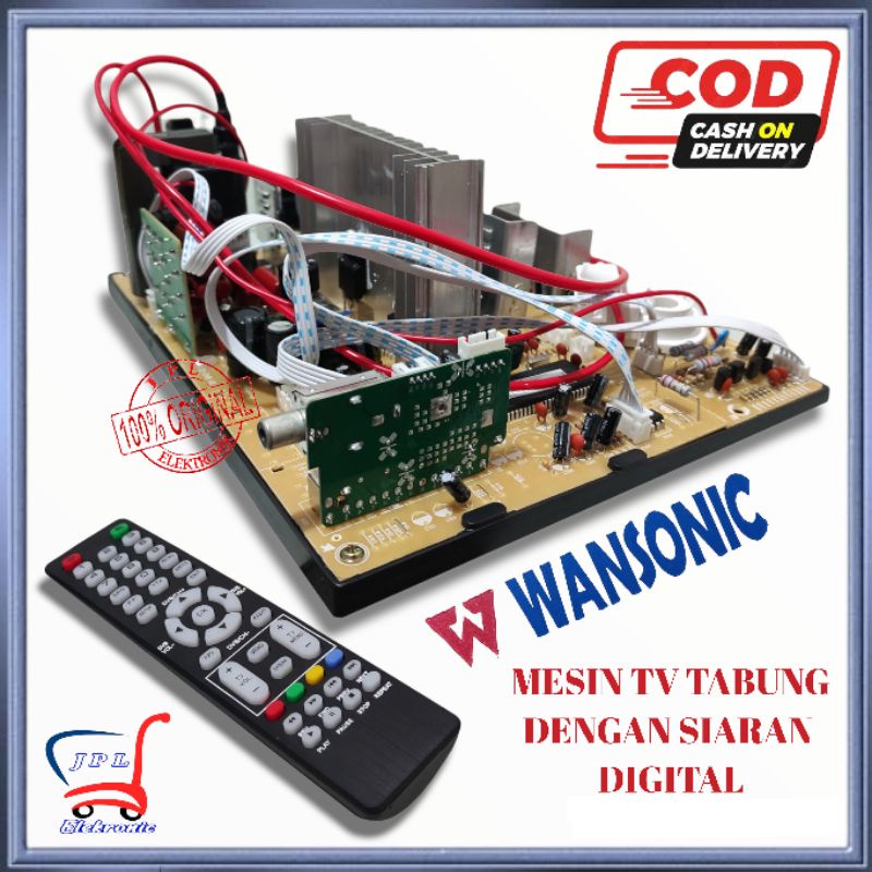 MESIN TV SLIM 21 INC WANSONIC MESIN TV CINA DIGITAL  SLIM 21 INC DIGITAL MESIN TV TABUNG SLIM WANSON