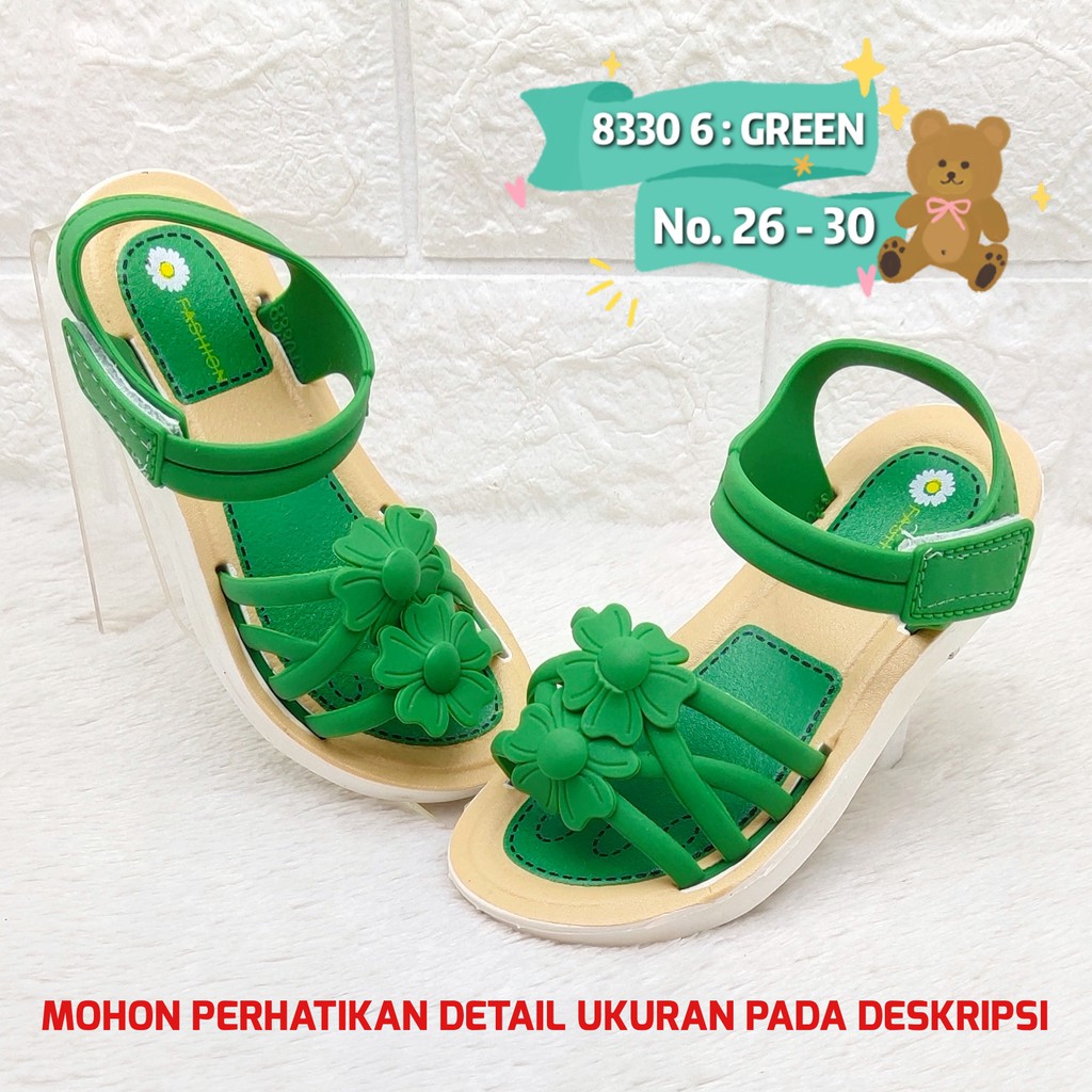 Sandal jelly anak cewek 8330 6 sendal import kekinian anak perempuan SDLSA