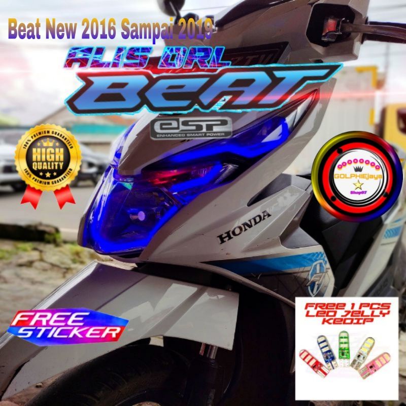 LAMPU ALIS DRL BEAT ESP NEW 2016 2017 BONUS JELLY SENJA LAMPU ALIS LED BEAT FI ESP NEW 2018 2019 LAM