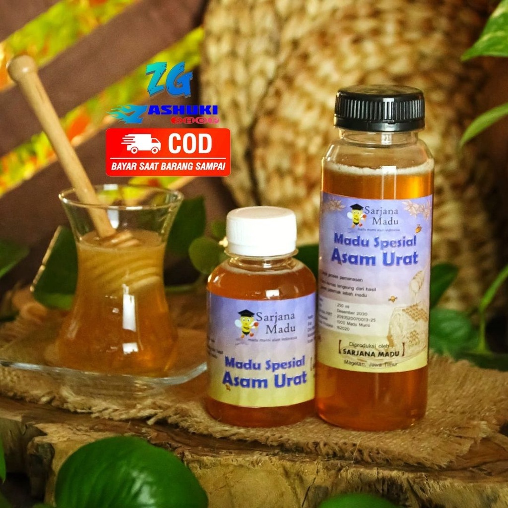 

(ZG-SM12) Madu Spesial Asam Urat, Madu Asli Untuk Asam Urat, 150 ml, 250 ml