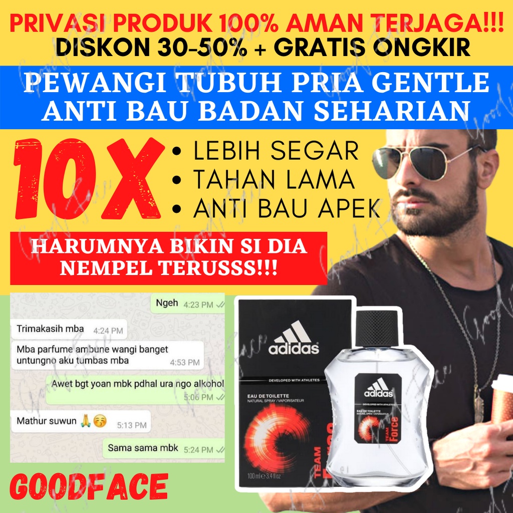 PARFUM PRIA ORIGINAL TAHAN LAMA ADIDAS PARFUM MAN 100ML ORIGINAL IMPORT