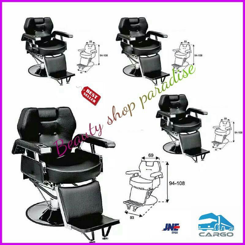 Kursi barbershop/Kursi potong rambut import/Kursi barber Hidrolik