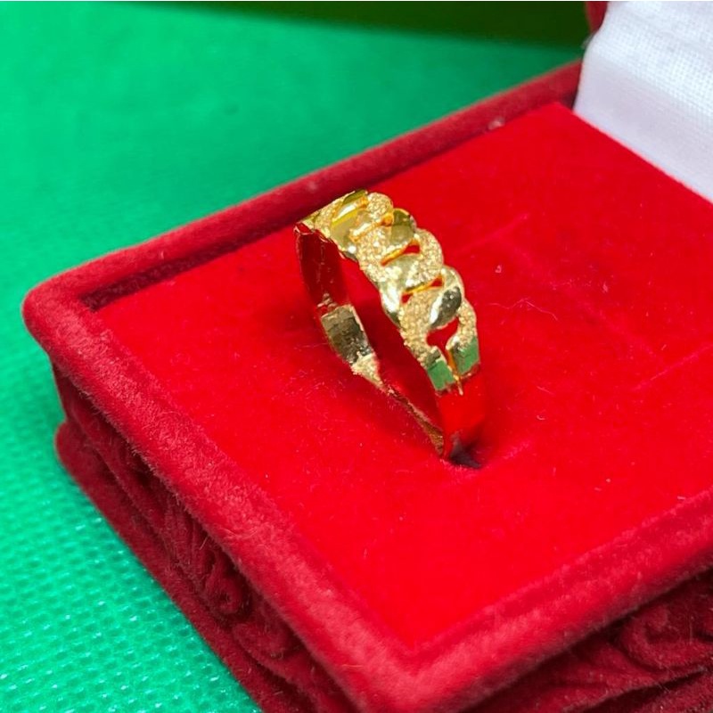 Cincin Rantai Dof Emas Asli Kadar 99/24k Terbaru