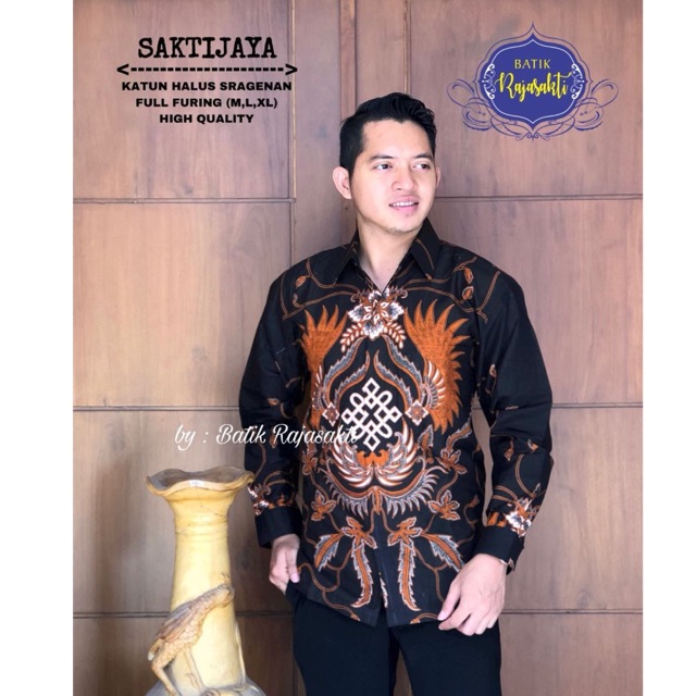 BATIK SAKTIJAYA FULL FURING KATUN CABUT HALUS SRAGENAN SIZE M-XXL ASLI SOLO