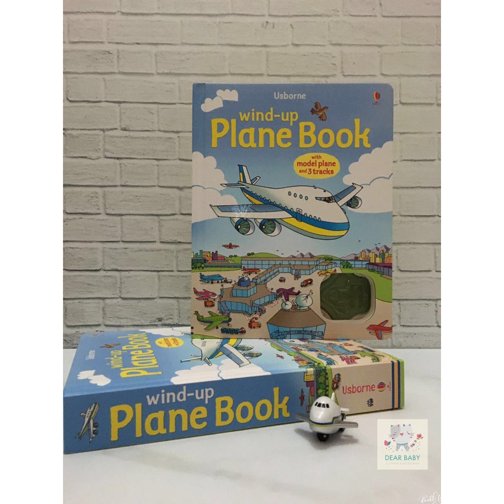 BY-2125 Usborne Wind Up Plane Book (Buku Edukasi Import Anak) Murah