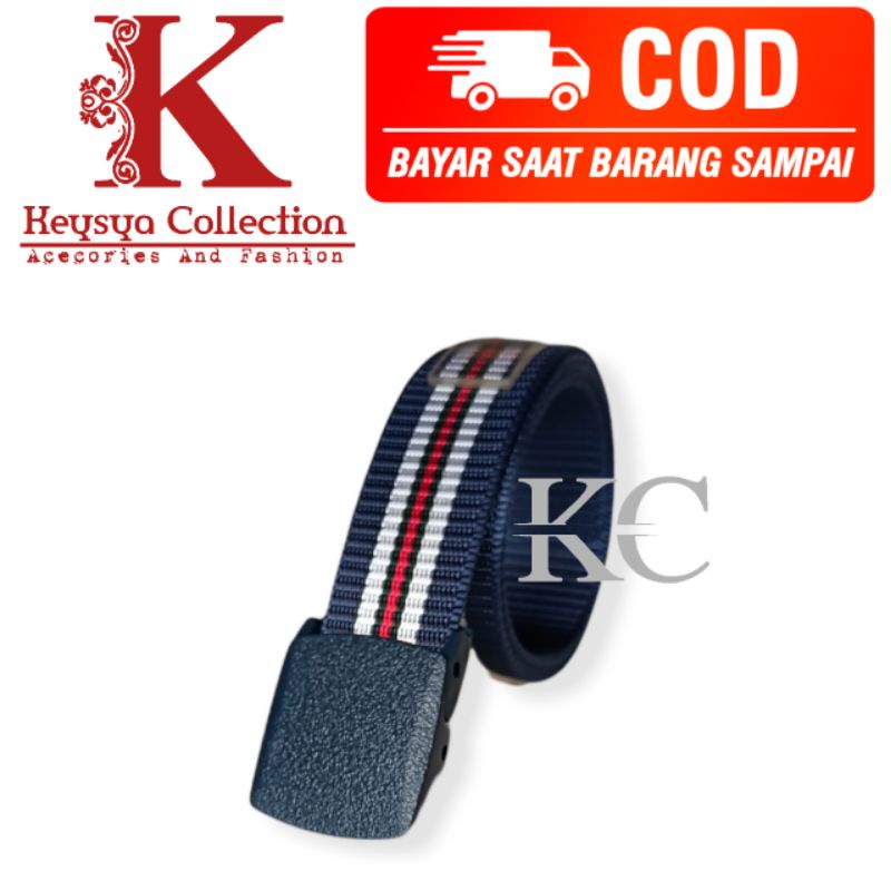 ikat pinggang pria Canvas nylon/ ment belt nylon canvas anti metal detektor