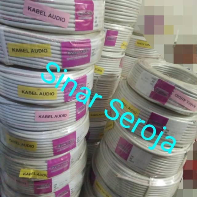 Kabel Listrik 2x0.75 Serabut Putih JEVON /Hyo 50 meter