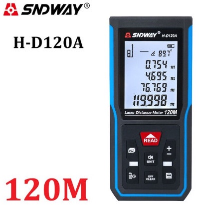 SNDWAY Meteran Laser Digital Distance 120 Meter Rechargeable SW-D120A