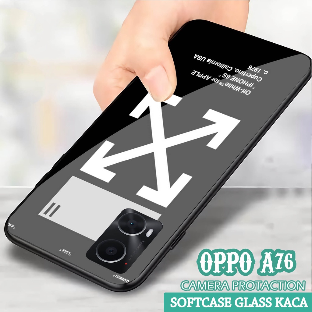 Softcase Glass Kaca OPPO A76 - Casing HP OPPO A76 [ S51 ].
