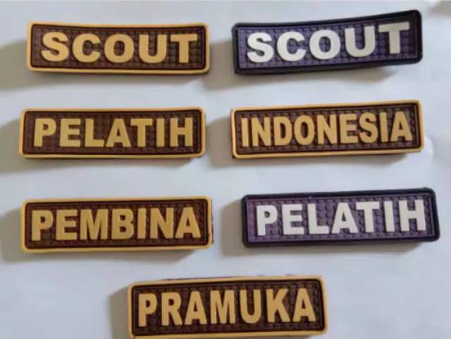 Patch/badge tempelan velcro pramuka murah