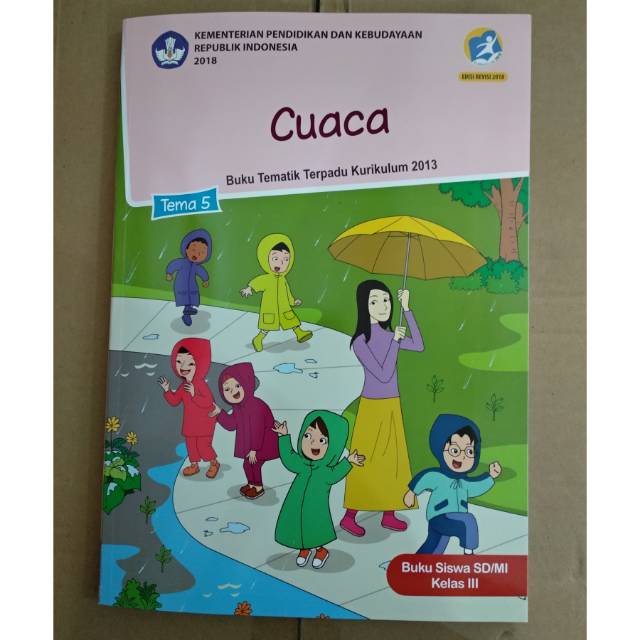  Buku Tematik SD Kelas 3 Tema 5 CUACA revisi 2019 