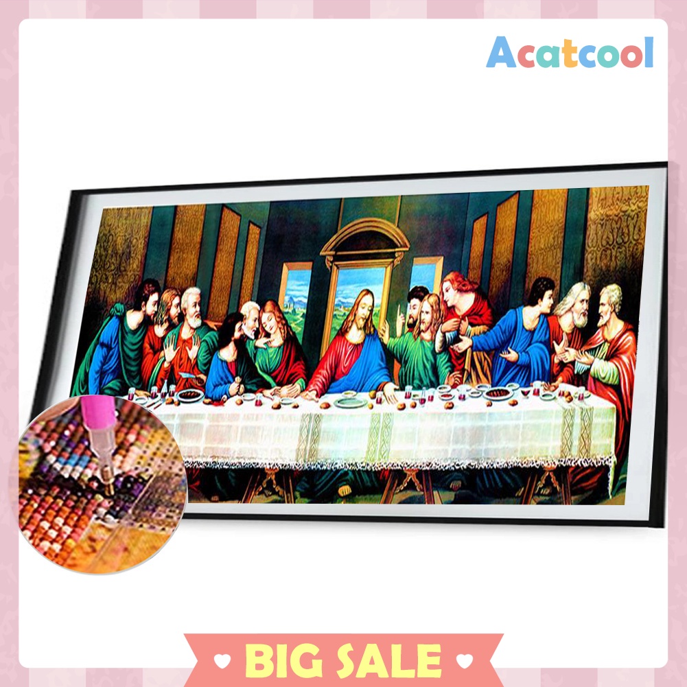 5D DIY Full Drill Diamond Painting The Last Supper Cross Stitch Embroidery