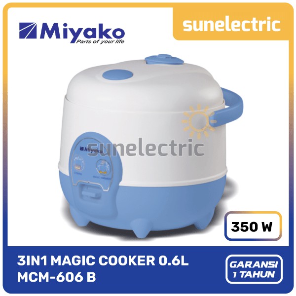 Miyako MCM-606 B Magic Com / Rice Cooker 3in1 MCM 606 B / MCM606 B / MCM 606B / MCM606B / MCM-606B