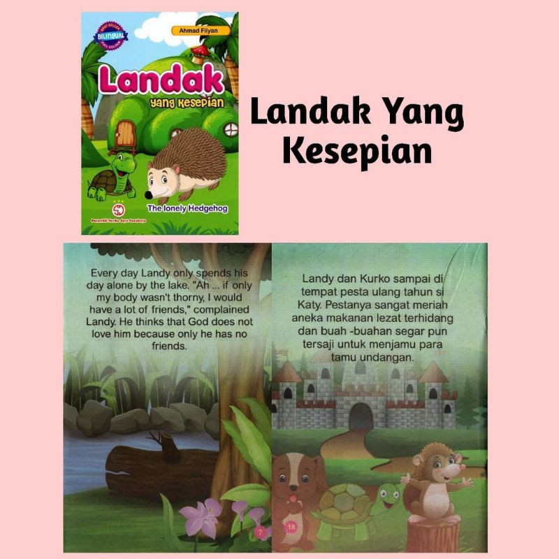 Buku Cerita Anak Fabel / Buku Cerita Anak Dongeng Binatang Best Seller Bilingual