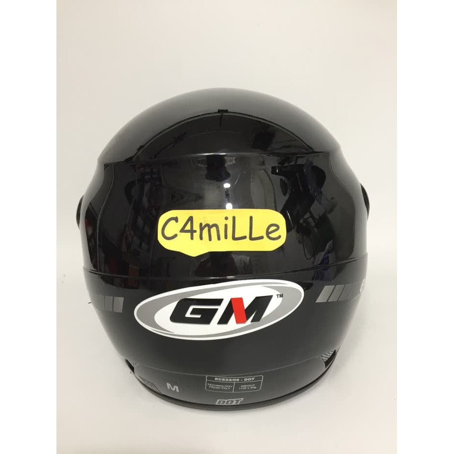 HELM GM EVO SOLID BLACK HALF FACE