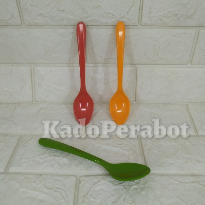 sendok makan melamine unica M503 - Merah