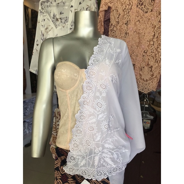 kain bordir motif  bunga matahari