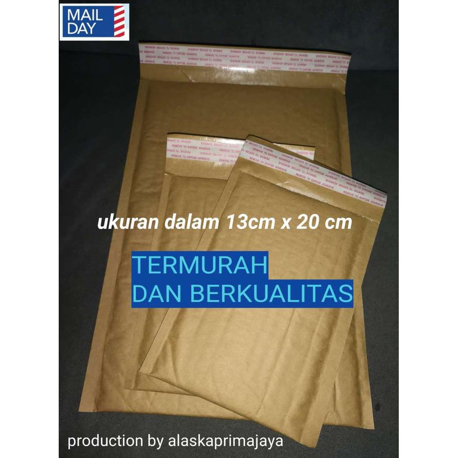 

Buruan Serbu] Amplop Bubble Wrap Padded Envelope Kraft Paper (Uk 13*20 Cm) Kp1
