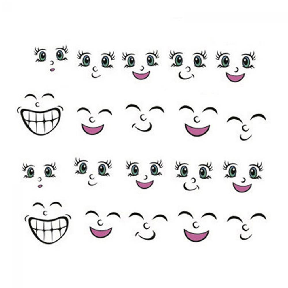 1 Lembar Stiker Kuku 3D Motif Kartun Untuk Manicure