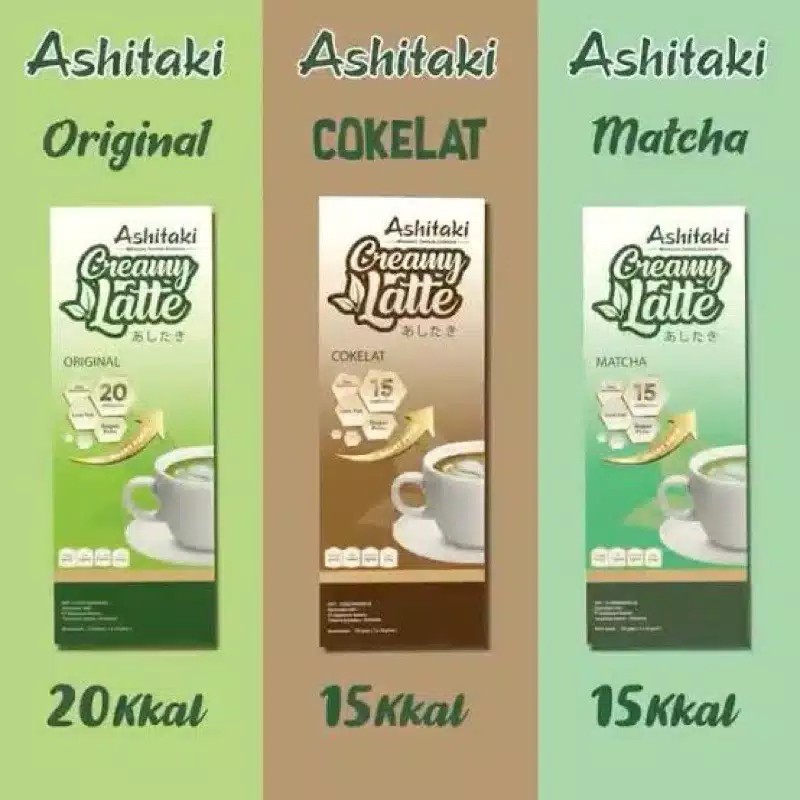 

Ashitaki Creamy Latte (1 box isi 5 sachet @24gr)