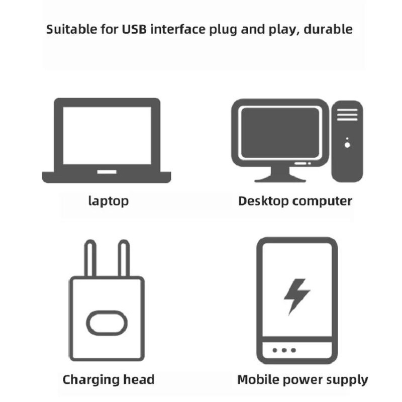 (Buy 1 Get 1 Free) Lampu Baca Led 5V 1W Portable Multifungsi Dengan Port Usb