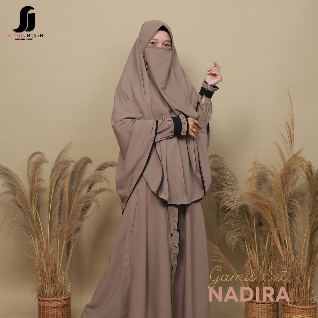 Jual Gamis Sunnah Gamis Set Cadar Nadira Set Syari Terbaru Baju Dan