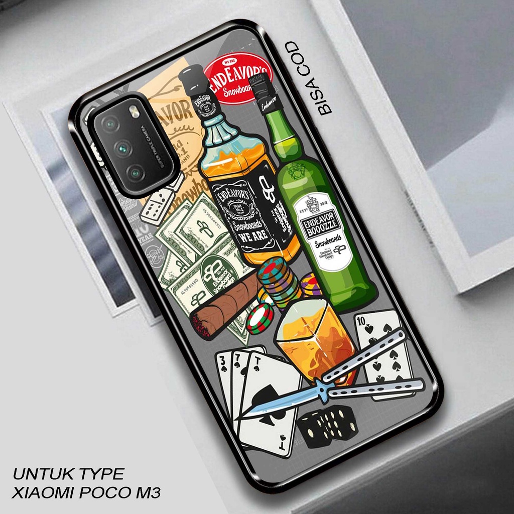 Case Poco M3 - Hardcase Glossy Poco M3 - Silikon Poco M3 - Casing Motif ( Minuman Botol ) - Fashion 