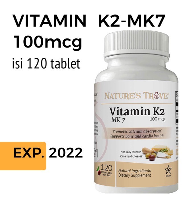 Nature's Trove Vitamin K2 MK-7 100mcg isi 120 tablet