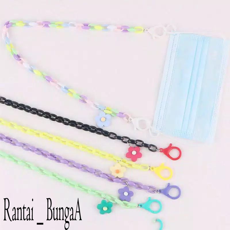 Kalung Masker Rantai Warna / Kalung Masker Kekinian Termurah