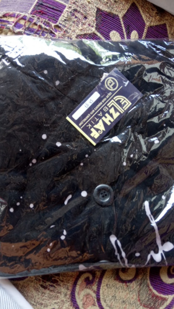 Gamis Twill Ori / Dress Susun Kancing / Batik Elzhaf Pekalongan