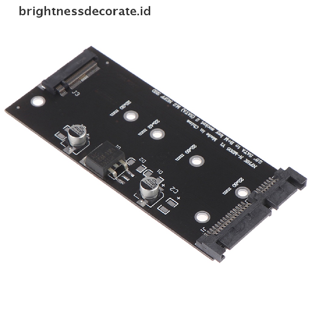 Kartu Adapter Converter B + M.2 Ssd Ngff Ke 2.5inch 15pin Sata3 Untuk Pc