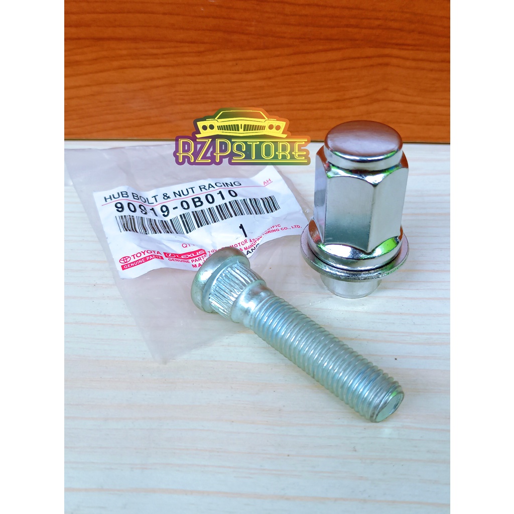 Baut Roda Panjang + Mur Racing Kijang 7K Kijang Kapsul EFI Original Toyota