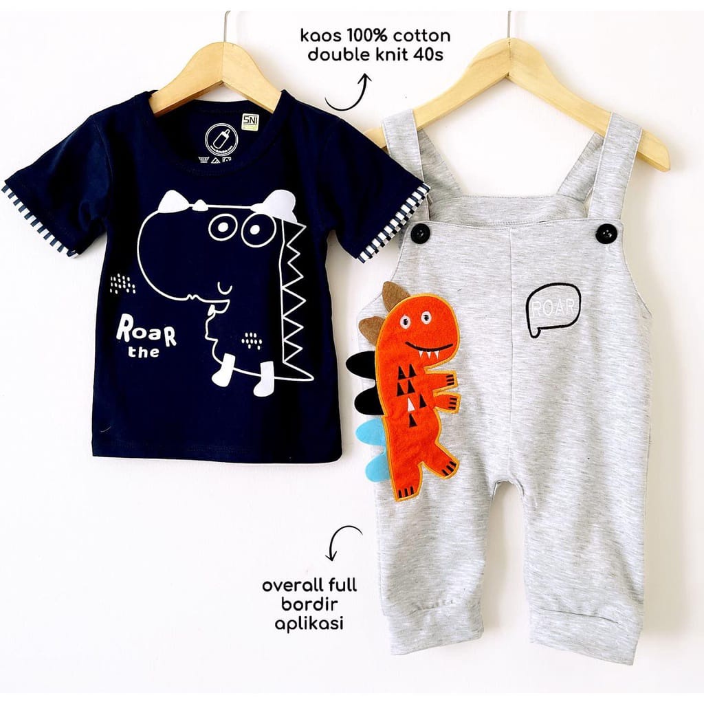 BARU! LIK005 - 2in1 Overall fashion Lion Singa bayi cowok laki-laki baju kodok Pergi Jalan Casual