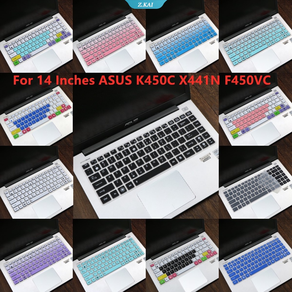 Skin Silikon Cover Keyboard Anti Air Untuk ASUS K450C X441N F450VC 14 &quot;(ZK)