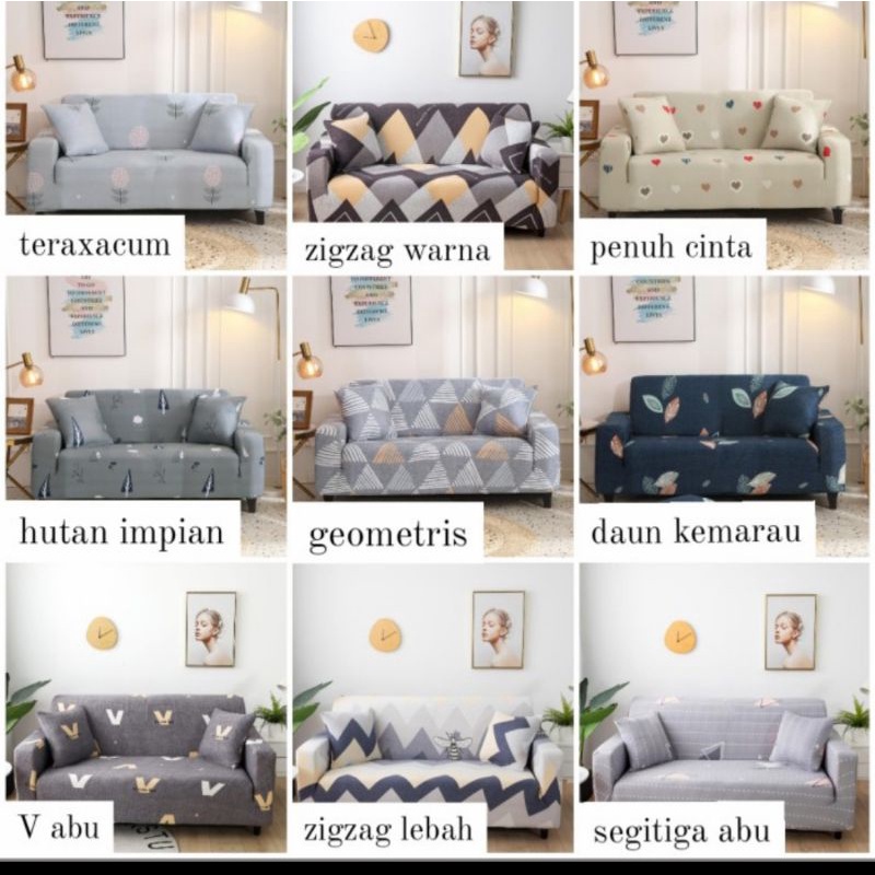 sarung sofa 123 dudukan