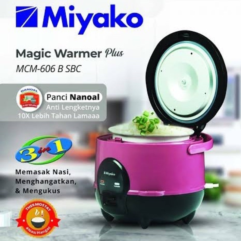 MIYAKO MAGIC COM MCM 606A/606B SBC 0,6LITER 3IN1 - 100% ORI