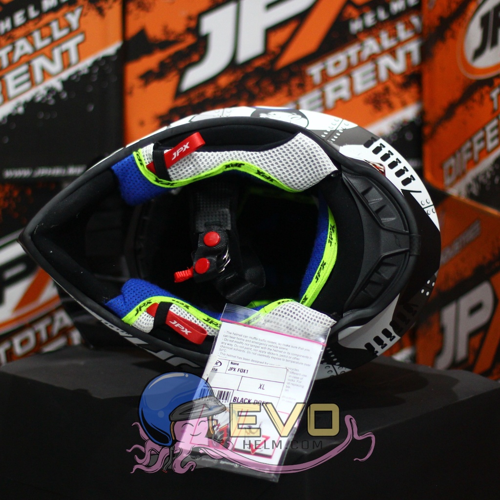 HELM JPX CROSS_FOX1 SERI X30 - BLACK DOFF + GOOGLE SNAIL (ONGKIR 2 KG) HELM JPX TERBARU