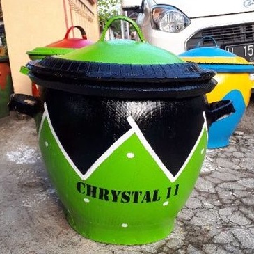 Bak Sampah Ban Bekas Termurah / Tempat Sampah Karet Berkualitas