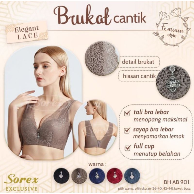 Bh Sorex AB 901 brukat cantik penutup lemak