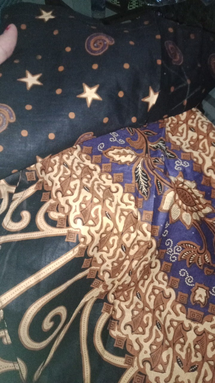 Trolistore Grosir Kemeja Batik Pria Lengan Panjang Motif Bintang Ulir Cowok Seragam Batik Pekalongan