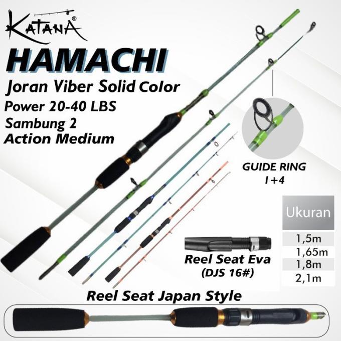 Jual TERBAIK!!! Joran katana Hamachi 150 165 180 210 cm( Fiber Solid Transparan ) Shopee Indonesia