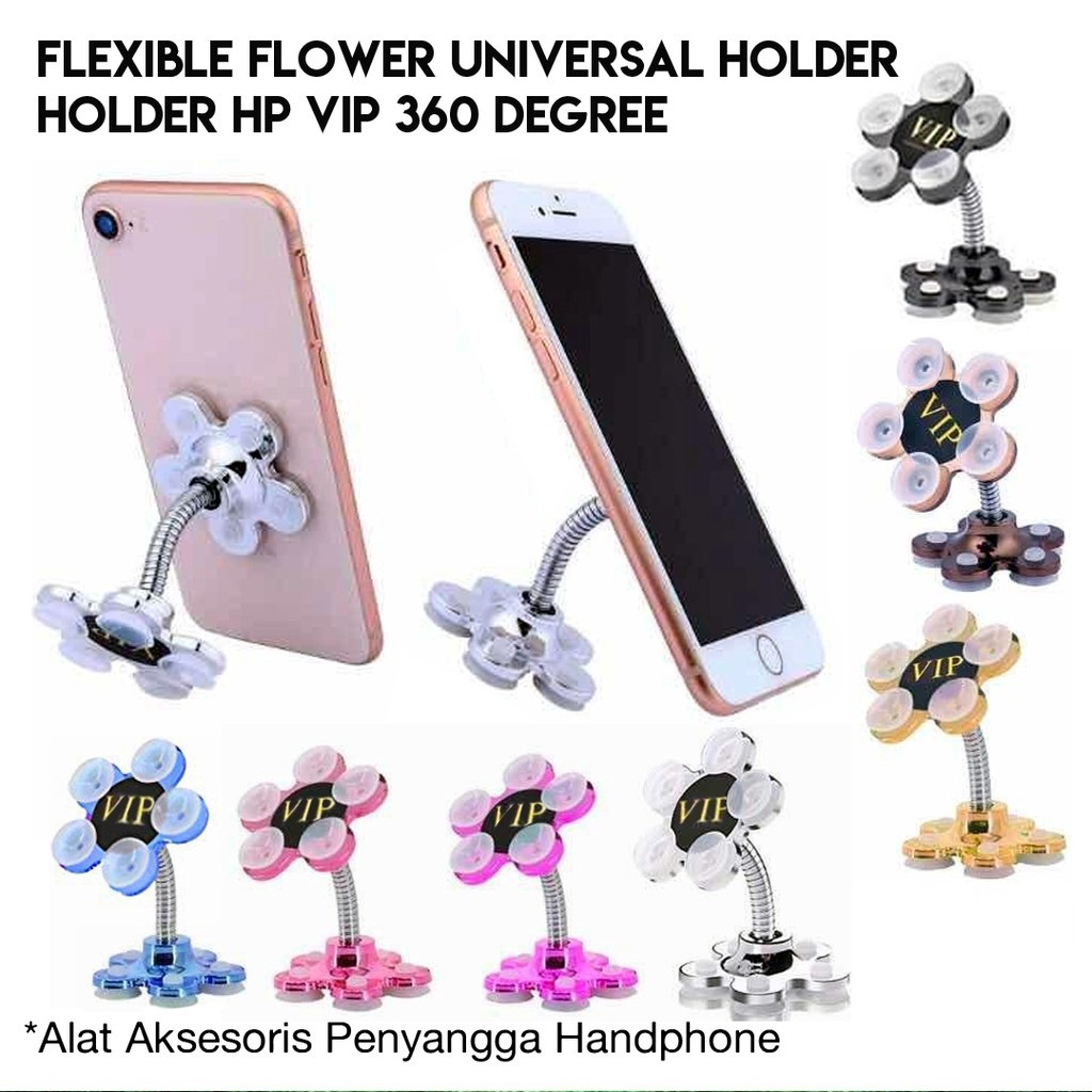 Trend-PAKET Speaker Bluetooth BS 119 FREE Holder Bunga / Flexible FLOWER Universal Holder / Car Hold