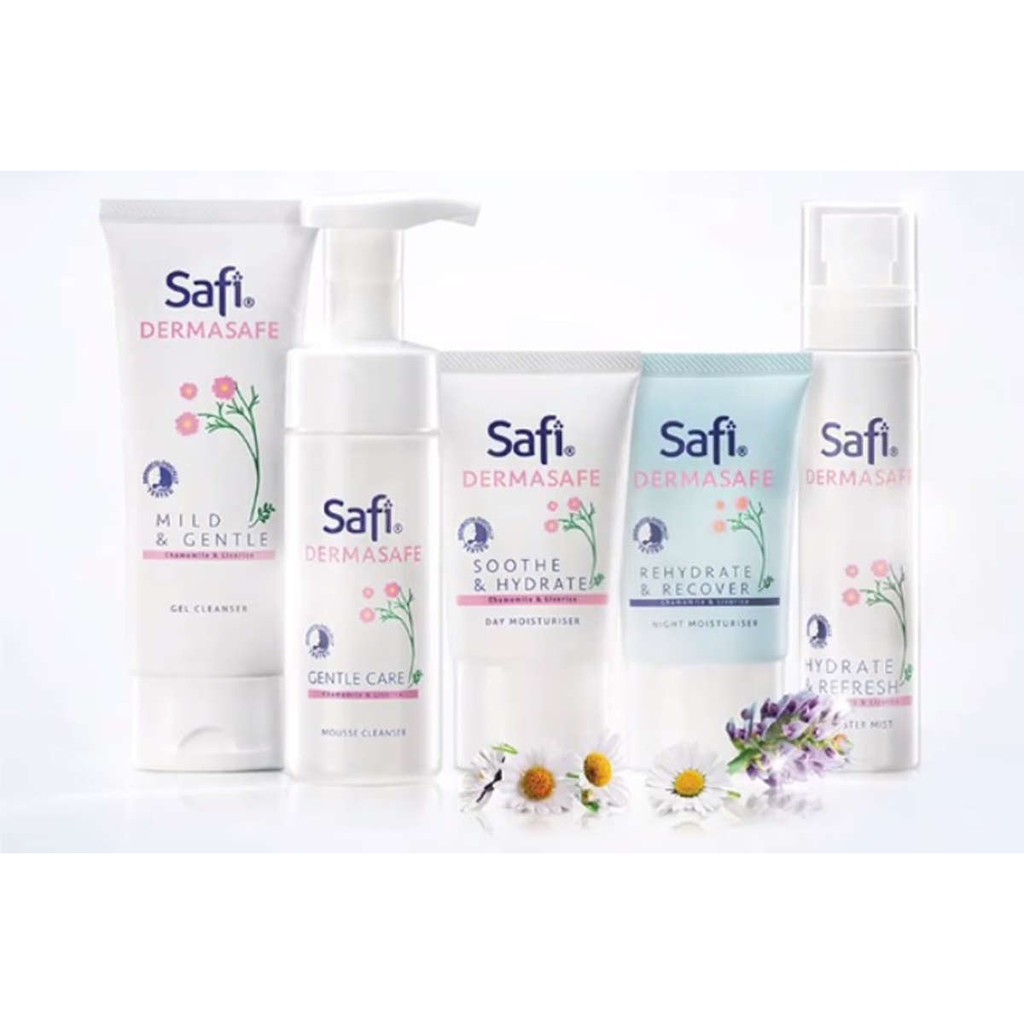 ✨LACIKOSME✨ SAFI DERMASAFE SERIES - CLEANSER MOUSSE DAY NIGHT BOOSTER ESSENTIAL