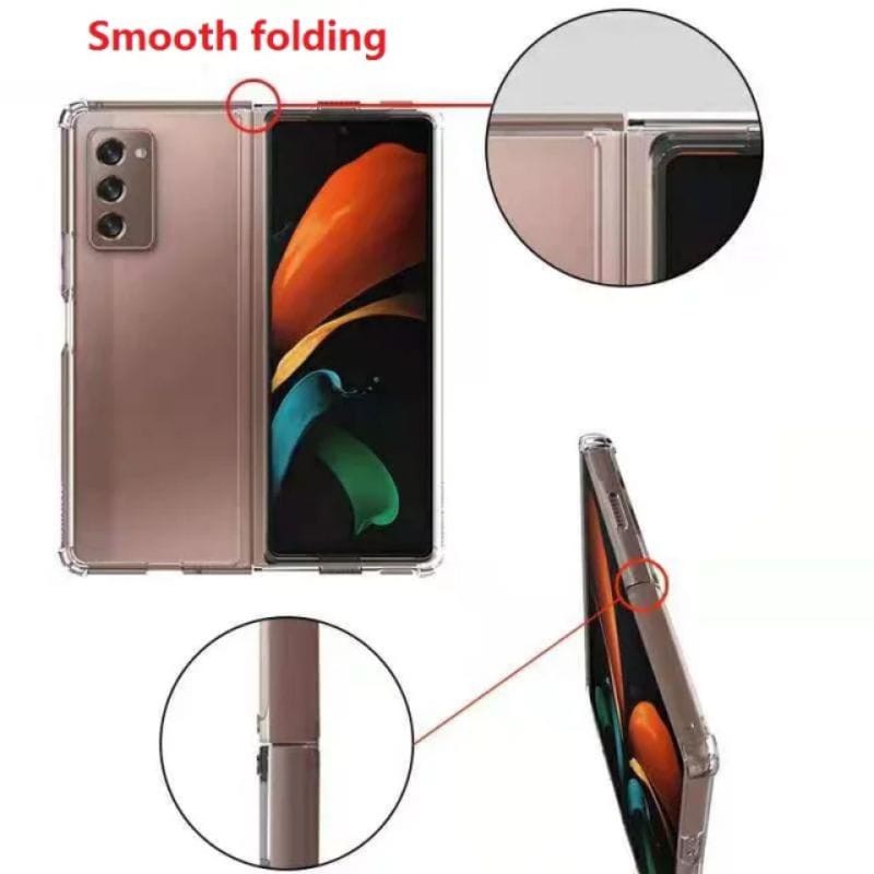 Anti Crack Acrylic Bening Samsung Galaxy Z FOLD 5 FOLD 4 Z Fold 3 Fold 2 Soft Case Transparan High Quality