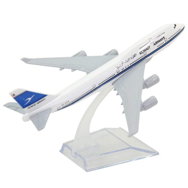 Kuwait Airways B747 Boeing 747model Pesawat Die-cast Metal Airplane Model Pesawat 16CM